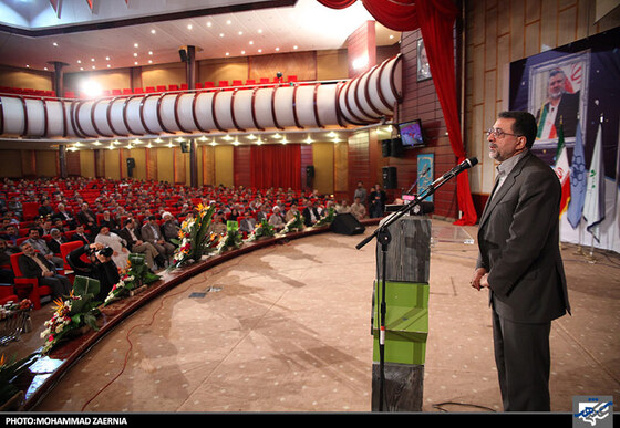 سخنرانی سید محمد پژمان شهردار سابق مشهد مراسم تودیع و معارفه شهردار مشهد