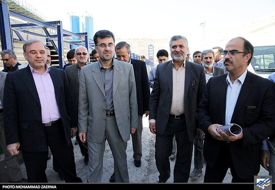 بازدیدسید صولت مرتضوی شهردار مشهد ازخط 2 قطار شهری