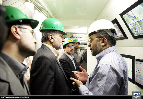 بازدیدسید صولت مرتضوی شهردار مشهد ازخط 2 قطار شهری