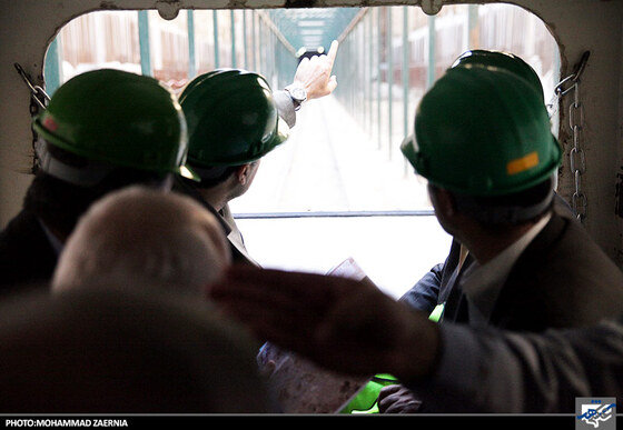 بازدیدسید صولت مرتضوی شهردار مشهد ازخط 2 قطار شهری