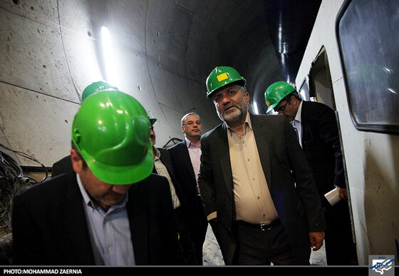 بازدیدسید صولت مرتضوی شهردار مشهد ازخط 2 قطار شهری