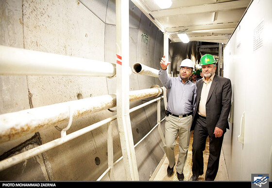 بازدیدسید صولت مرتضوی شهردار مشهد ازخط 2 قطار شهری