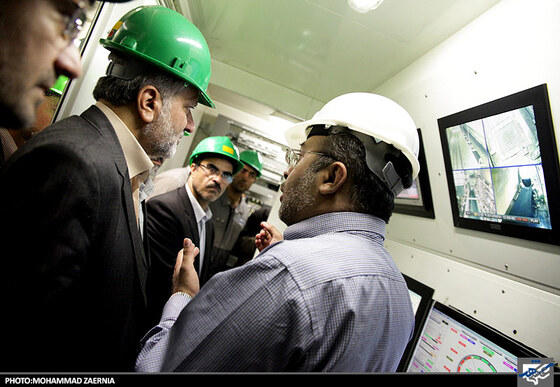 بازدیدسید صولت مرتضوی شهردار مشهد ازخط 2 قطار شهری