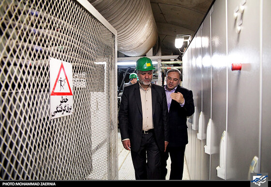 بازدیدسید صولت مرتضوی شهردار مشهد ازخط 2 قطار شهری