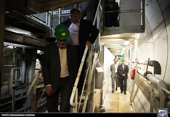 بازدیدسید صولت مرتضوی شهردار مشهد ازخط 2 قطار شهری