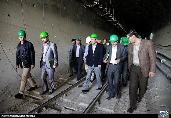 بازدیدسید صولت مرتضوی شهردار مشهدو معاونین  ازخط 2 قطار شهری