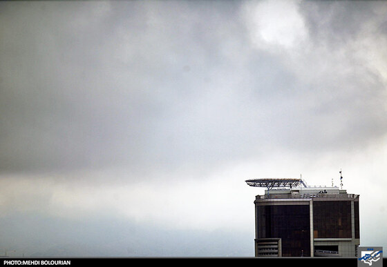 آسمان مشهد پس از بارش باران عصر امروز سه شنبه