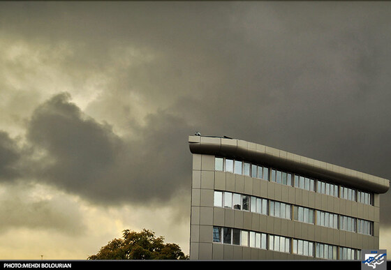 آسمان مشهد پس از بارش باران عصر امروز سه شنبه