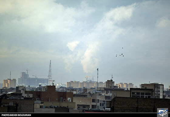 آسمان مشهد پس از بارش باران عصر امروز سه شنبه