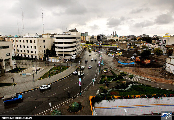 آسمان مشهد پس از بارش باران عصر امروز سه شنبه