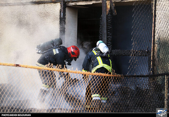 آتش سوزی در انبار سیلو گندم