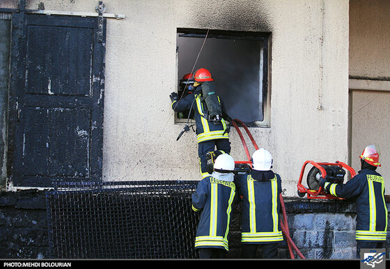 آتش سوزی در انبار سیلو گندم