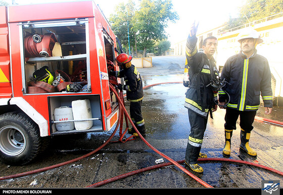 آتش سوزی در انبار سیلو گندم