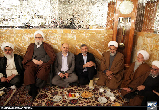 دیدار شهردار مشهد با آیت الله واعظ طبسی نماینده ولی فقیه و تولیت عظمای آستان قدس رضوی
