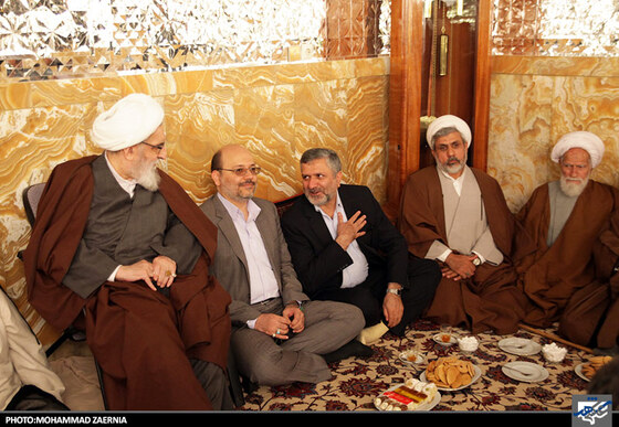 دیدار شهردار مشهد با آیت الله واعظ طبسی نماینده ولی فقیه و تولیت عظمای آستان قدس رضوی