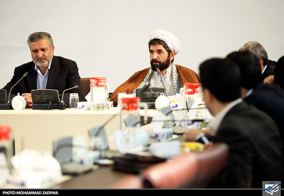 سید صولت مرتضوی شهردار مشهد و حجه الاسلام علی اصغر لطفی عضو شورای اسلامی شهر مشهد