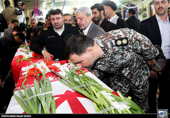 تشییع پیکر شهدای حادثه سراوان