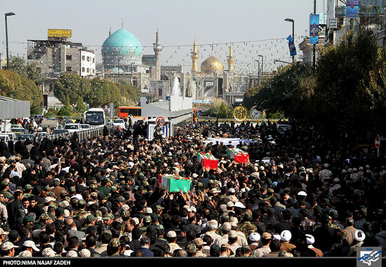 تشییع پیکر شهدای حادثه سراوان