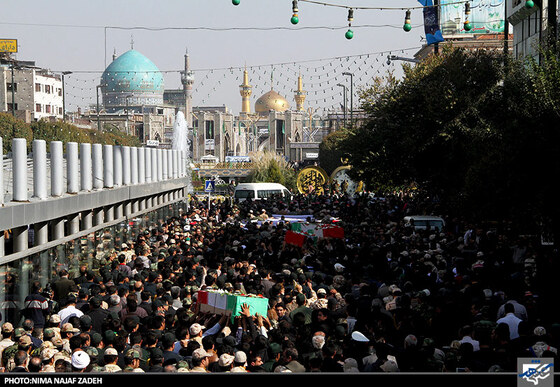 تشییع پیکر شهدای حادثه سراوان