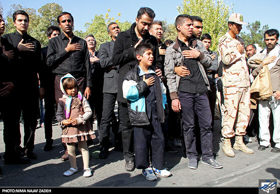 تشییع پیکر شهدای حادثه سراوان