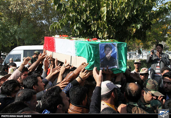 تشییع پیکر شهدای حادثه سراوان