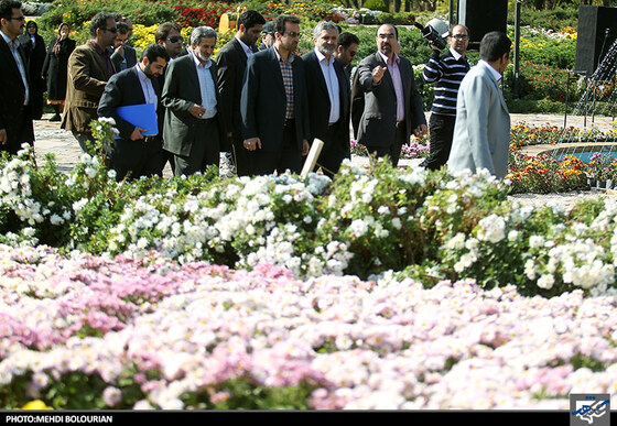 بازدید شهردار مشهد از جشنواره گل های داوودی