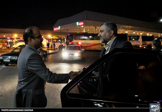 استقبال سید مهدی امامی سرپرست معاونت حمل و نقل از سید صولت مرتضوی شهردار مشهد
