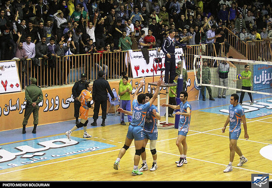 والیبال میزان و جواهری گنبد