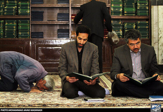  مراسم هتمین روز در گذشت مرحوم عسکراولادی در حرم مطهر رضوی 