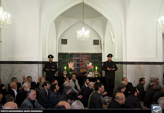  مراسم هتمین روز در گذشت مرحوم عسکراولادی در حرم مطهر رضوی 