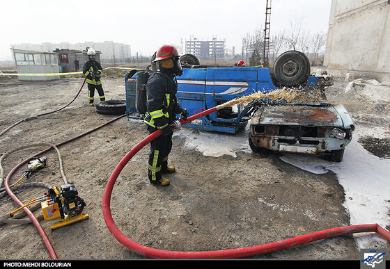 مانور امداد و نجات آتش نشانی