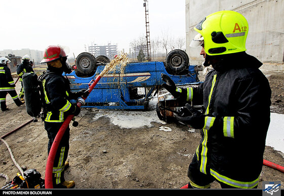 مانور امداد و نجات آتش نشانی