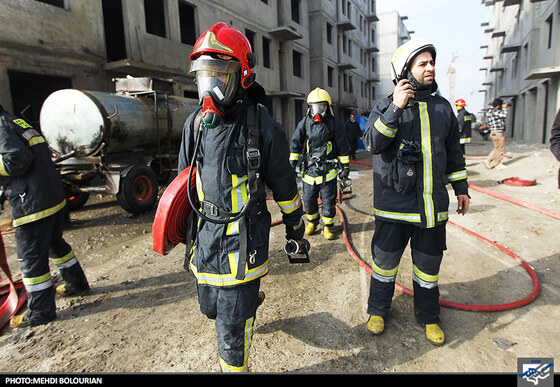 مانور امداد و نجات آتش نشانی
