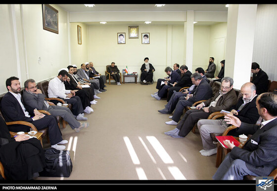 دیدار اعضای شورای اسلامی شهر مشهد با آیت الله علم الهدی