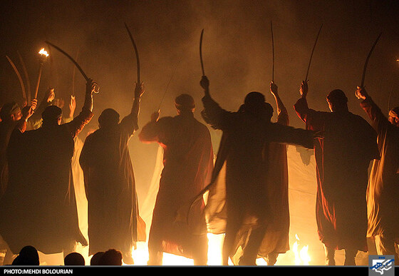 اجرای نمایش آیینی عاشورایی