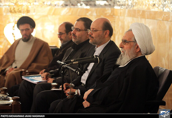 دیدار اعضا کارگروه زیارت با آیت الله واعظ طبسی