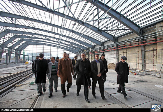 بازدید شهردار از خط یک قطار شهری مشهد