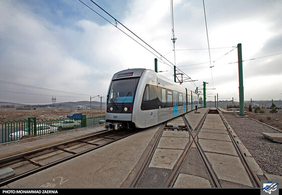  خط یک قطار شهری مشهد
