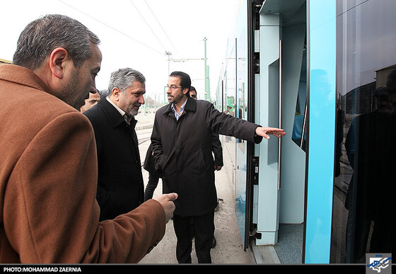 بازدید شهردار از خط یک قطار شهری مشهد