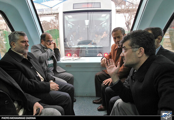 بازدید شهردار از خط یک قطار شهری مشهد