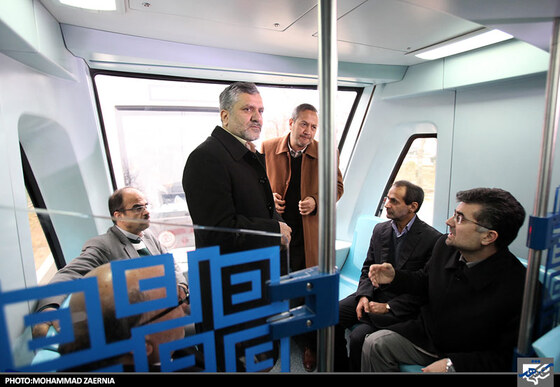 بازدید شهردار از خط یک قطار شهری مشهد