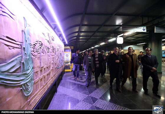 بازدید شهردار از خط یک قطار شهری مشهد