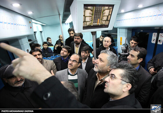 بازدید شهردار از خط یک قطار شهری مشهد