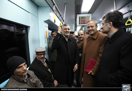 بازدید شهردار از خط یک قطار شهری مشهد