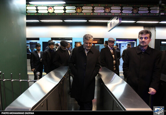 بازدید شهردار از خط یک قطار شهری مشهد