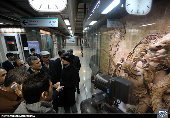 بازدید شهردار از خط یک قطار شهری مشهد