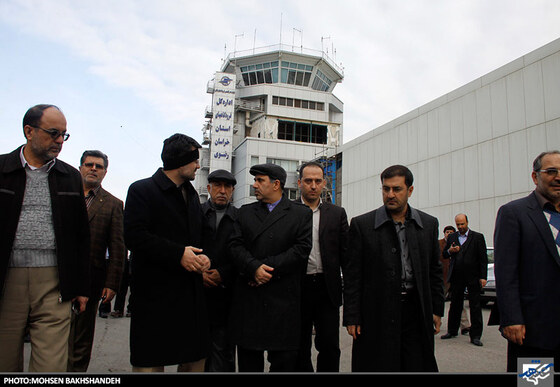 بازدید وزیر راه و شهرسازی از فرودگاه بین المللی شهید هاشمی نژاد