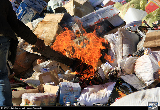 انهدام 30تن کالای قاچاق در مشهد