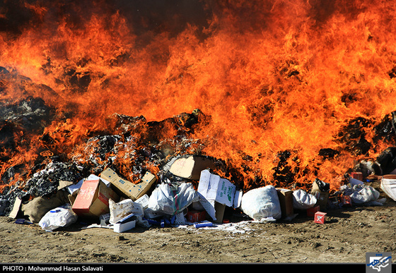 انهدام 30تن کالای قاچاق در مشهد