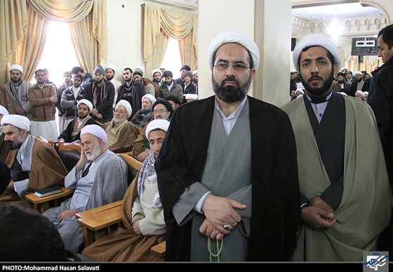 تجمع طلاب حوزه های علمیه مشهد در محکومیت توهین به ساحت پیامبر(ص)